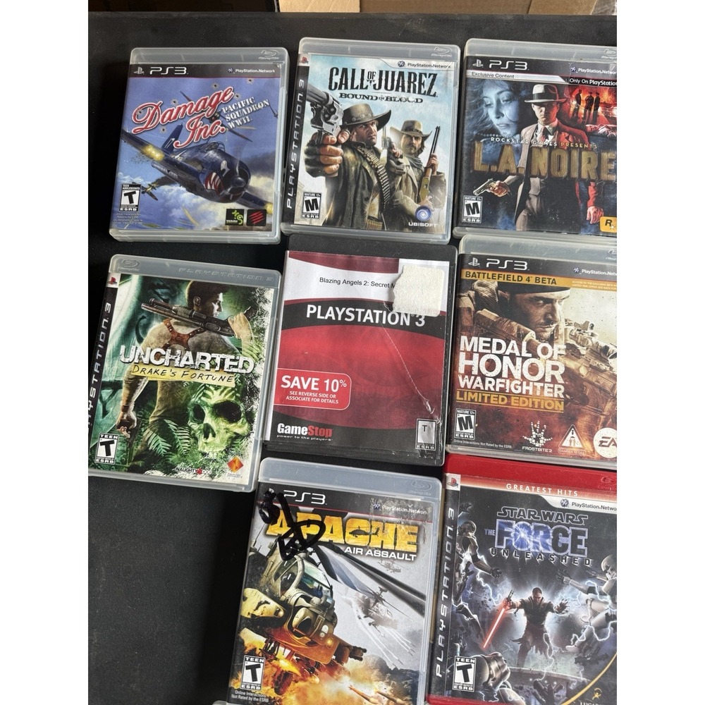 Thrustmaster Top Gun Joystick + PS3 Game Lot COD Batman AC3 L.A. Noire - Picture 7 of 9